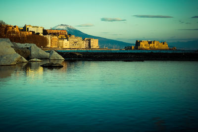 View of buildings at waterfront