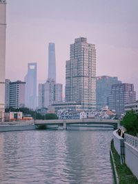 View of city at waterfront