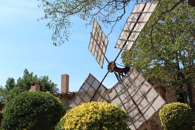 Low angle view of built structure against sky