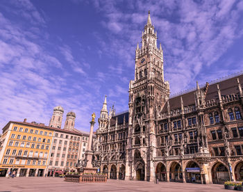 Low angle view of historical building against sky