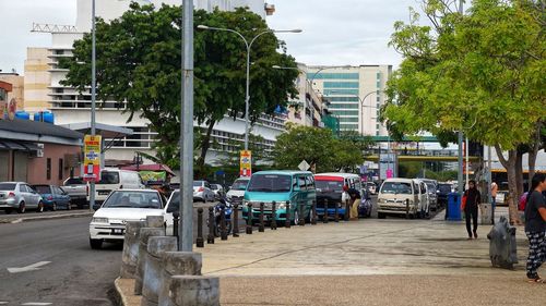 View of city street