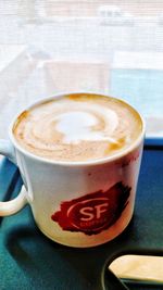 Close-up of coffee on table