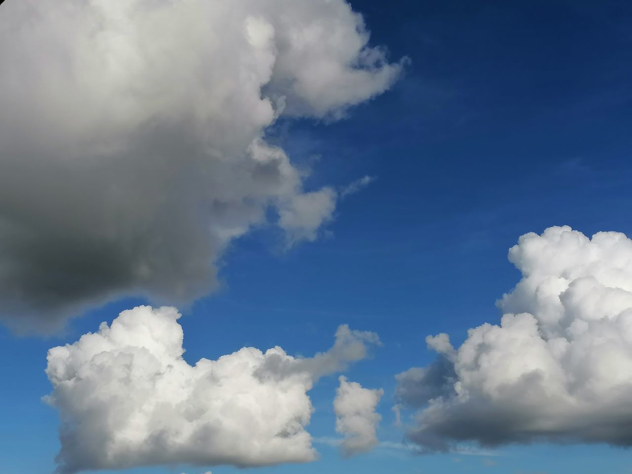 cloud - sky, sky, beauty in nature, low angle view, tranquility, scenics - nature, no people, blue, white color, day, nature, tranquil scene, outdoors, idyllic, backgrounds, full frame, cloudscape, meteorology, fluffy, softness