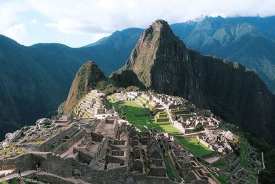 Low angle view of old ruins