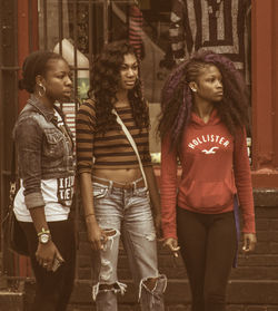 Portrait of young woman