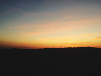 Scenic view of landscape at sunset