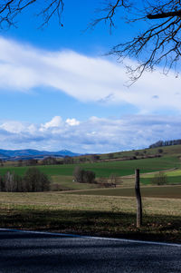 Scenic view of landscape against sky