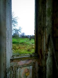 View of old built structure