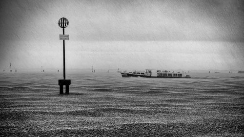 View of boats in sea