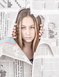 Portrait of beautiful young woman