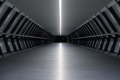 View of empty subway