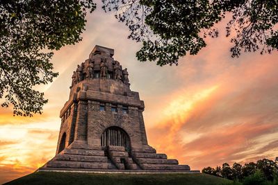 German monument during sunset