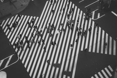 Close-up high angle view of road