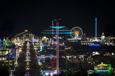 Ferris wheel in amusement park