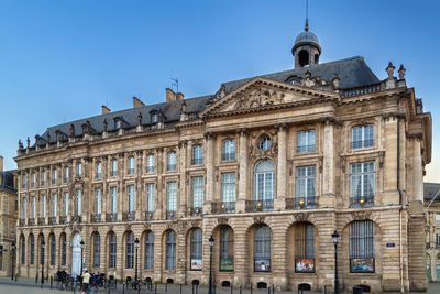 Buildings on place de la bourse is one of the city's most recognisable sights, bordeaux, france