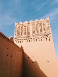 Low angle view of building against sky