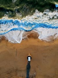 Aerial view of sea shore