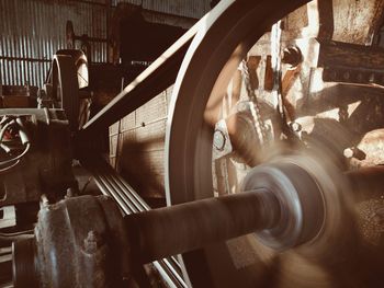 Close-up of machine part