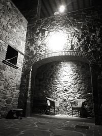 Entrance of historic building