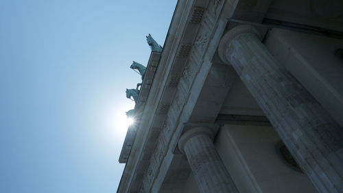 Low angle view of historical building