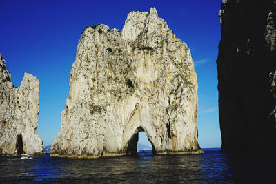 Faraglioni rock formations, capri italy