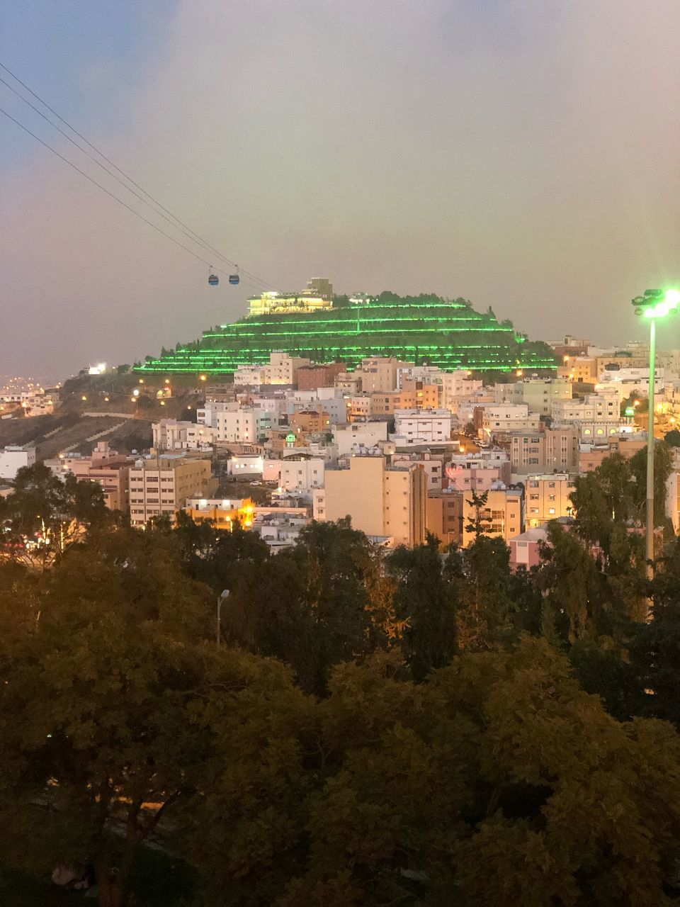 HIGH ANGLE VIEW OF BUILDINGS AGAINST SKY