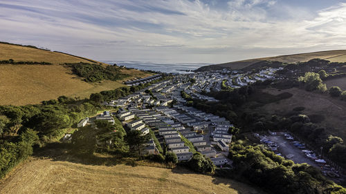 Bigbury on sea from above