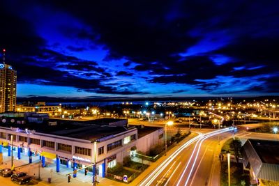 City street at night