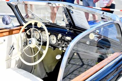 Close-up of vintage car