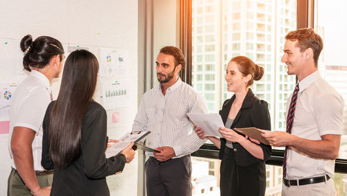 Business people planning strategy at office