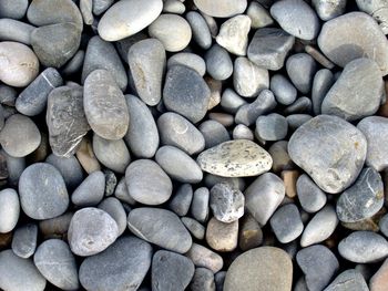 Full frame shot of pebbles