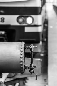 Close-up of machine part