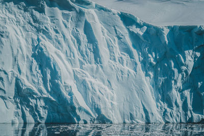 Full frame shot of snowcapped mountain