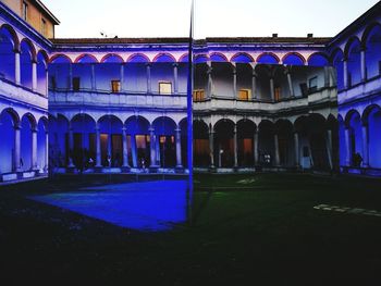 Illuminated built structure