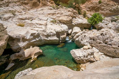 View of rock formations