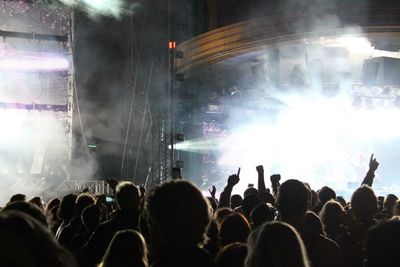 Crowd at music concert