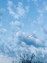 Low angle view of smoke stack against sky