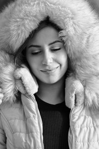 Portrait of woman smiling