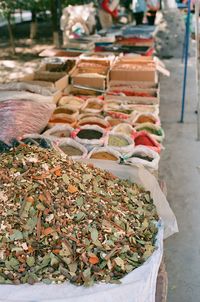 Close-up of vegetables for sale at market stall