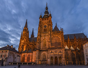 Low angle view of historic building against sky