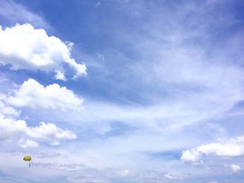 Low angle view of cloudy sky