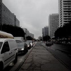 City street with buildings in background