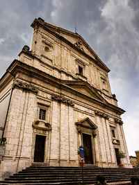 Low angle view of historic building against sky