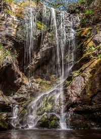 River flowing through rocks