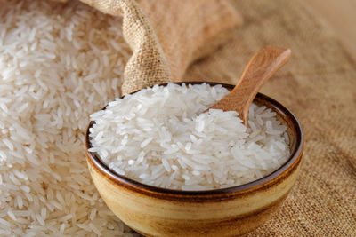 Close-up of bread in bowl