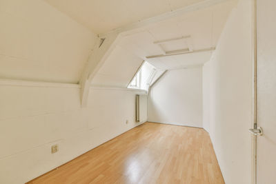 High angle view of spiral staircase