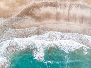 Aerial view of coastline