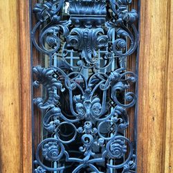 Close-up of wooden door