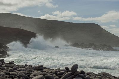 Scenic view of sea against sky