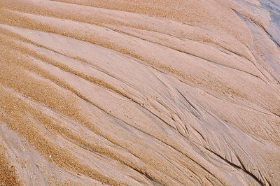 Full frame shot of sand pattern